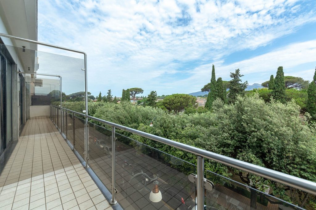 Vista panoramica dalle camere suite dell'Hotel Pompei