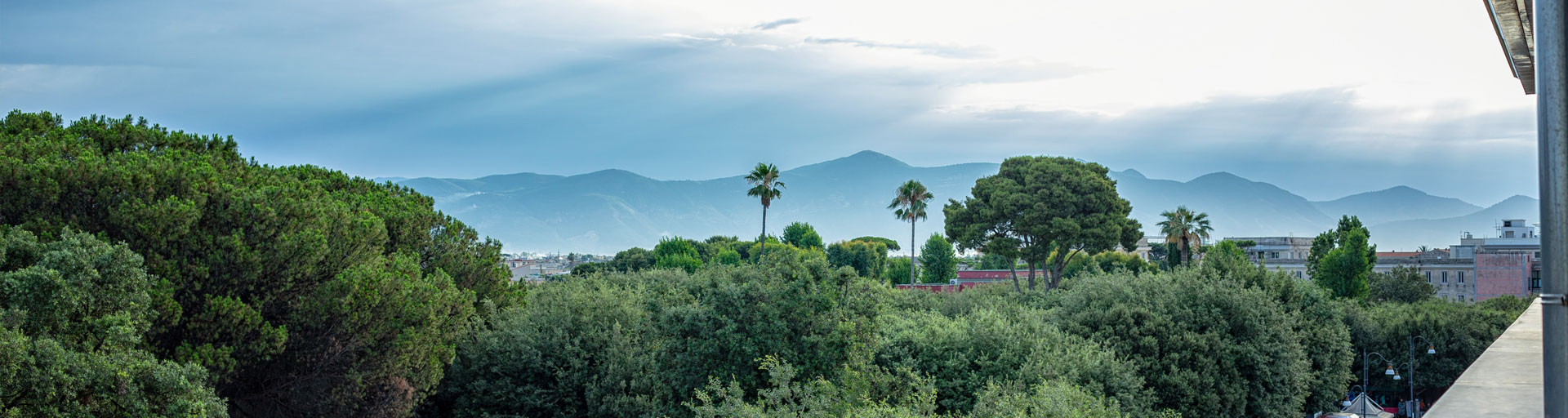 Dall'Hotel, vista panoramica su Pompei