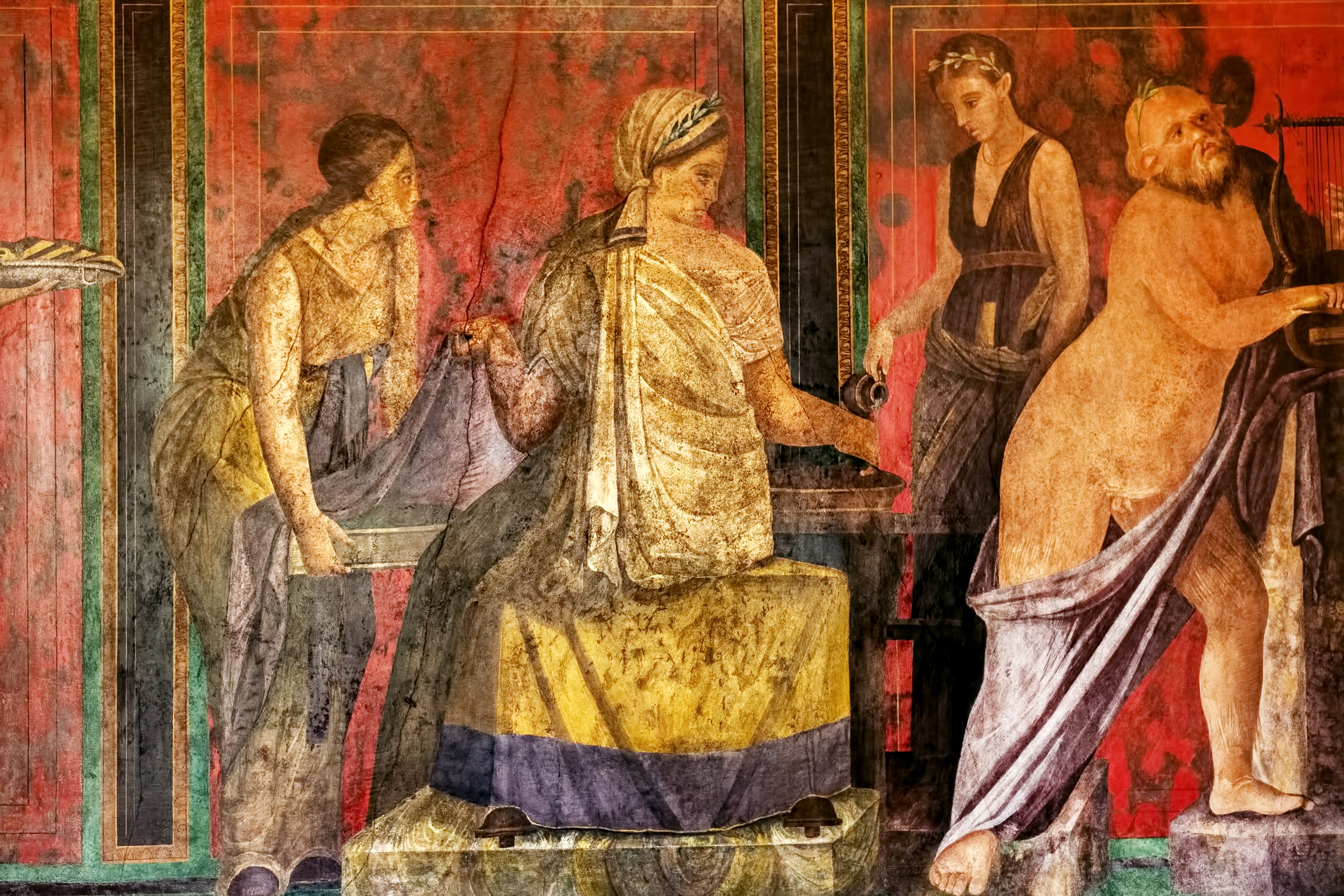 Affresco della Villa dei Misteri a Pompei